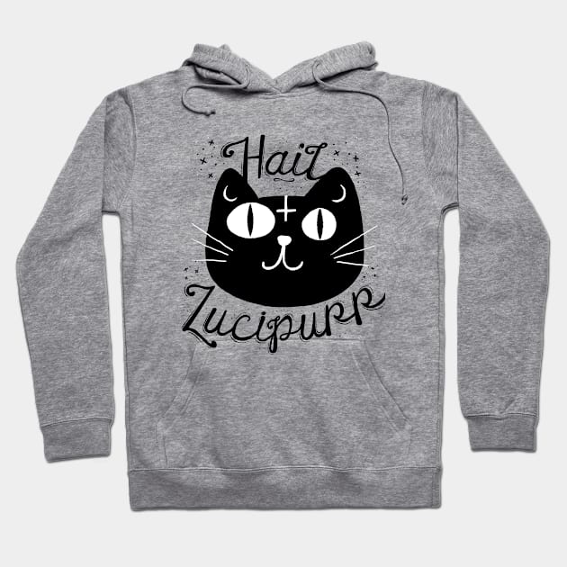 Hail Lucipurr Hoodie by Plan8